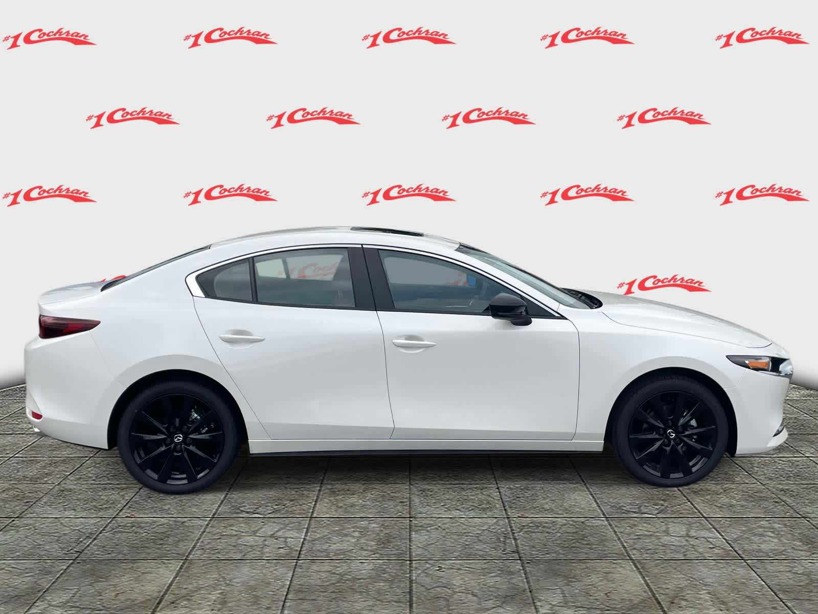 2026 Mazda Mazda3 Sedan 2.5 S Carbon Edition Snowflake White Pearl Mica at Cochran Mazda