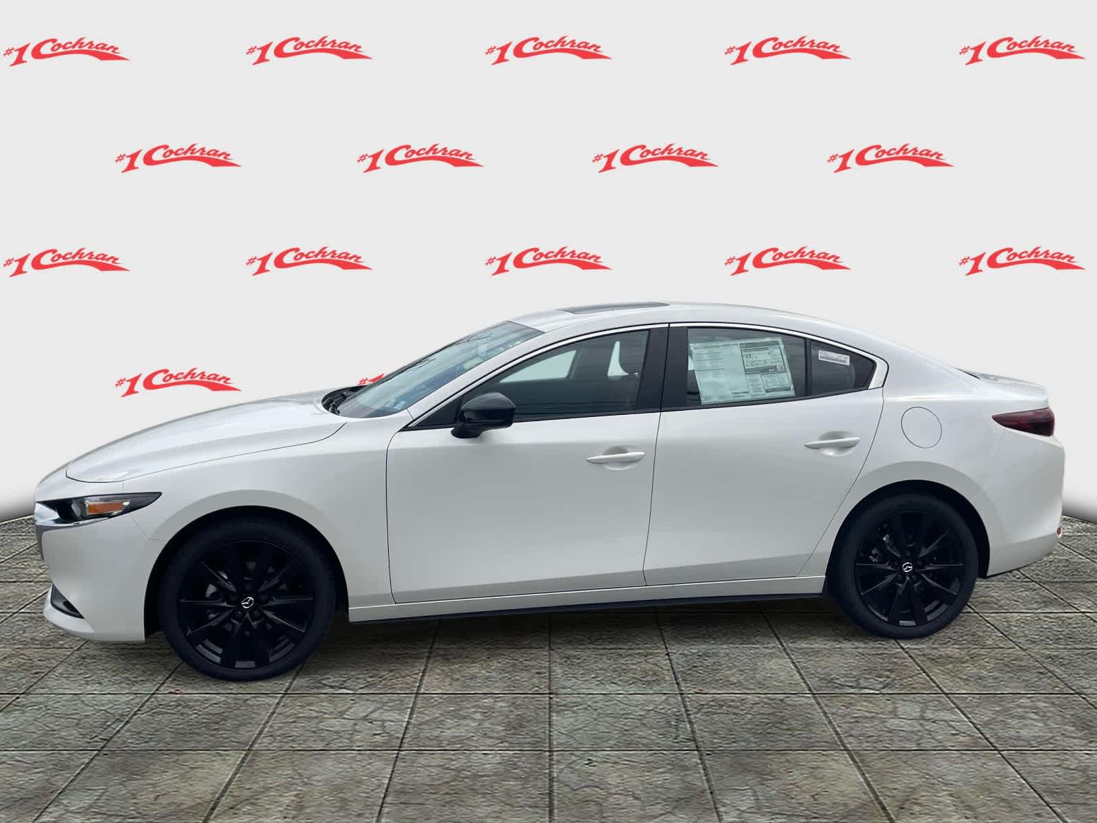 2026 Mazda Mazda3 Sedan 2.5 S Carbon Edition Snowflake White Pearl Mica at Cochran Mazda