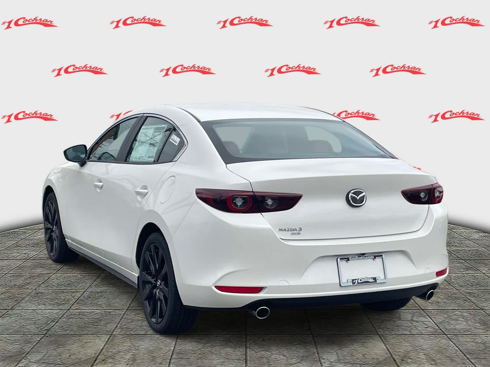 2026 Mazda Mazda3 Sedan 2.5 S Carbon Edition Snowflake White Pearl Mica at Cochran Mazda