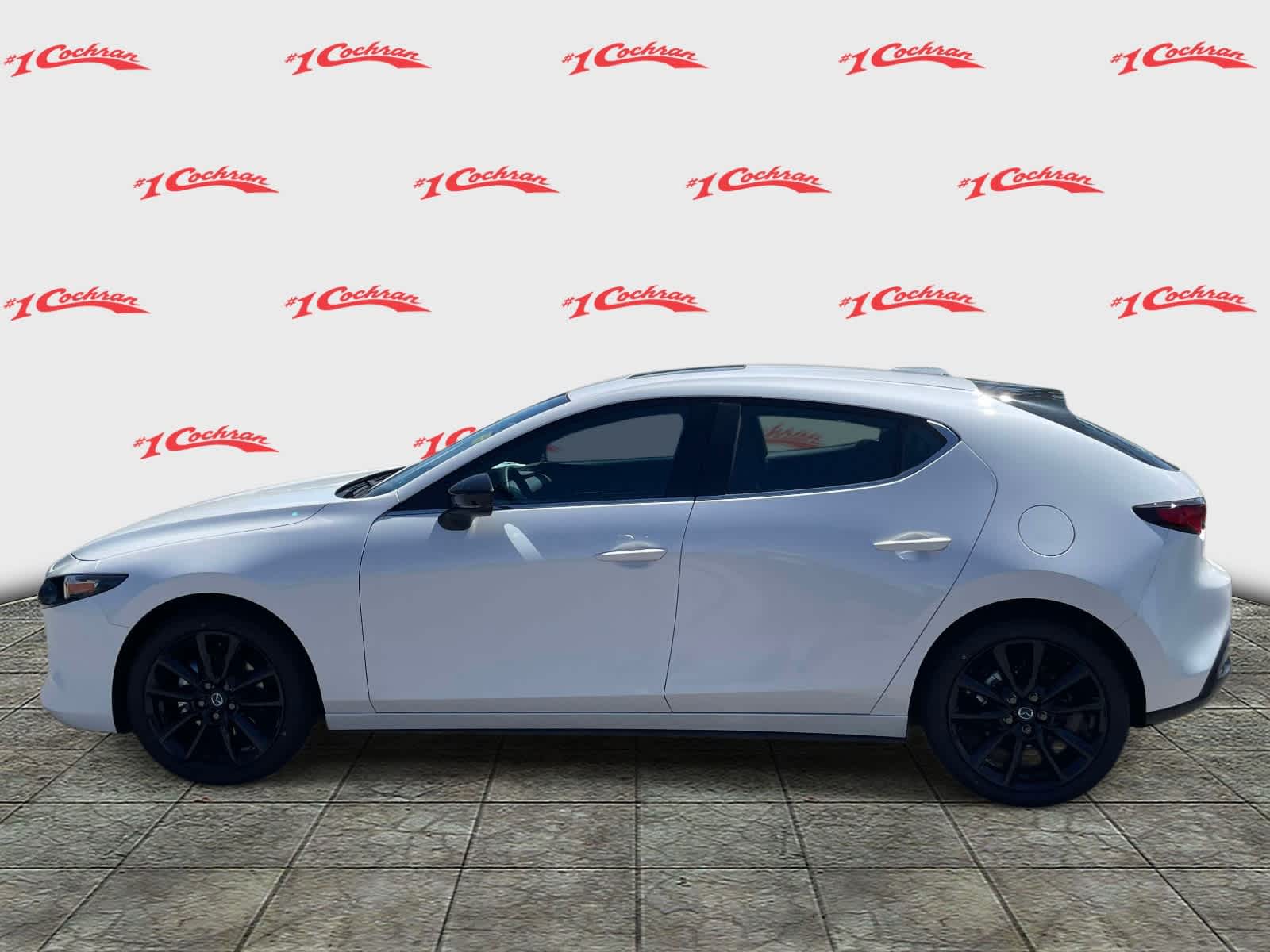2026 Mazda Mazda3 Hatchback 2.5 S Carbon Edition Snowflake White Pearl Mica at Cochran Mazda