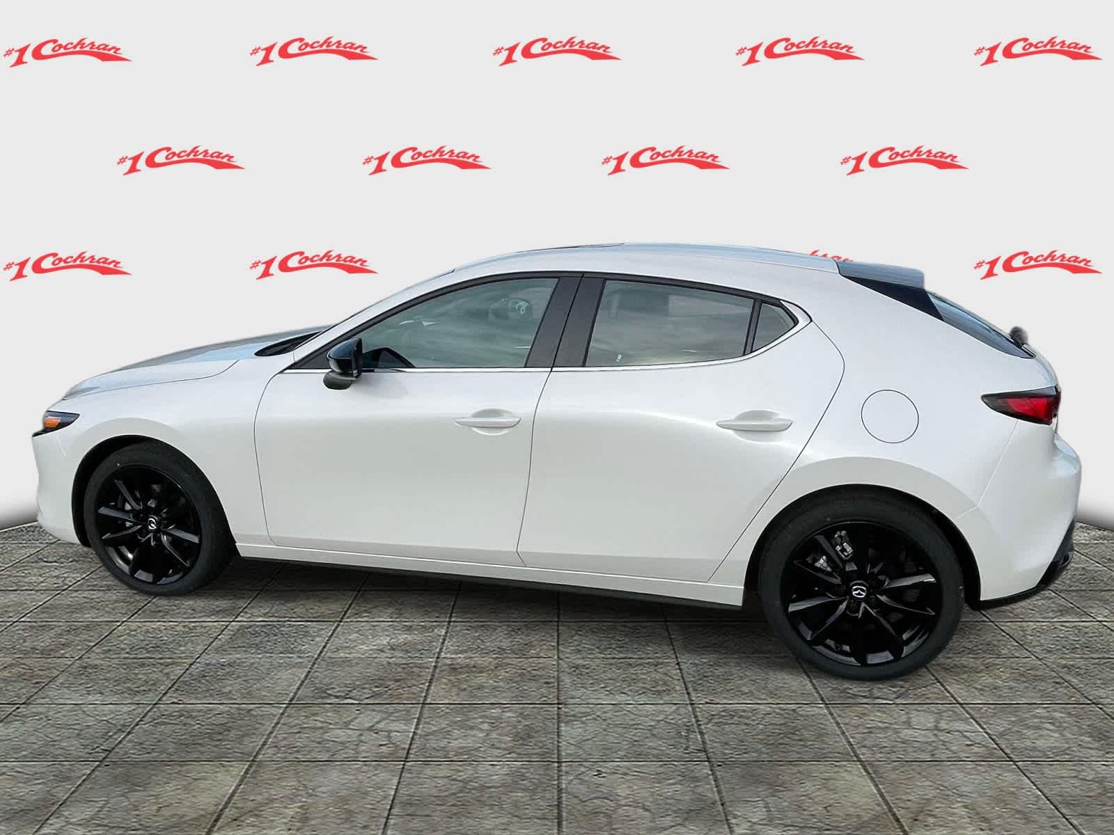 2026 Mazda Mazda3 Hatchback 2.5 S Carbon Edition Snowflake White Pearl Mica at Cochran Mazda
