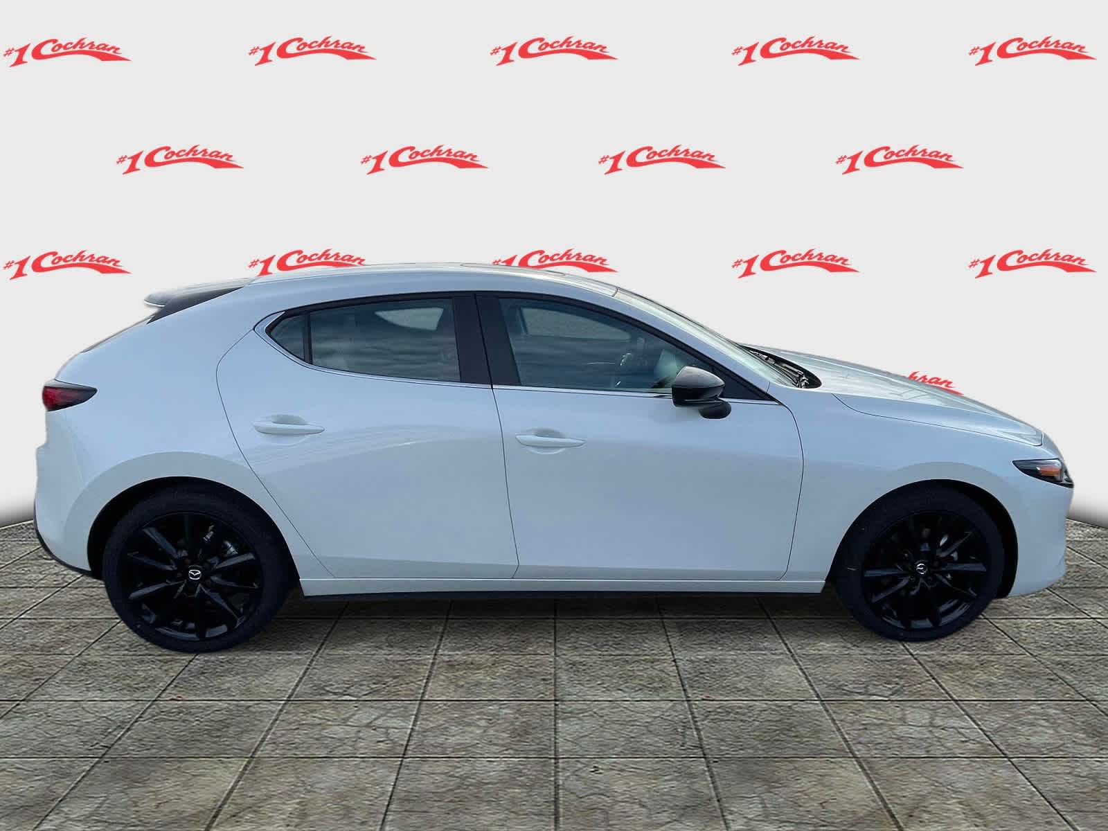 2026 Mazda Mazda3 Hatchback 2.5 S Carbon Edition Snowflake White Pearl Mica at Cochran Mazda