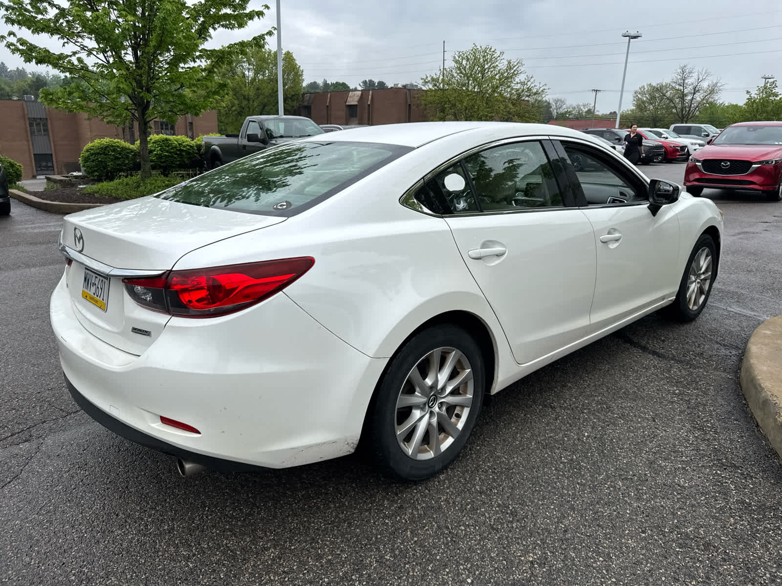 2016 Mazda Mazda6 i Sport SNOWFLAKE WHITE PEARL at Diehl Automotive