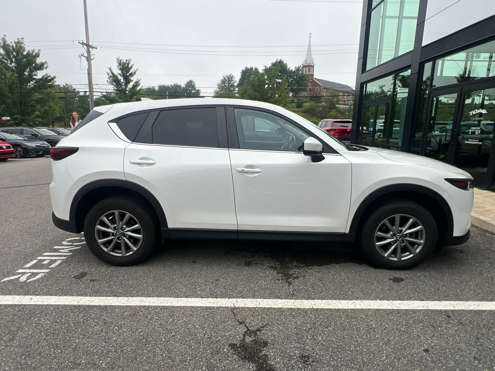 2023 Mazda CX-5 2.5 S Select Package Rhodium White Metallic at Bud's Auto Sales