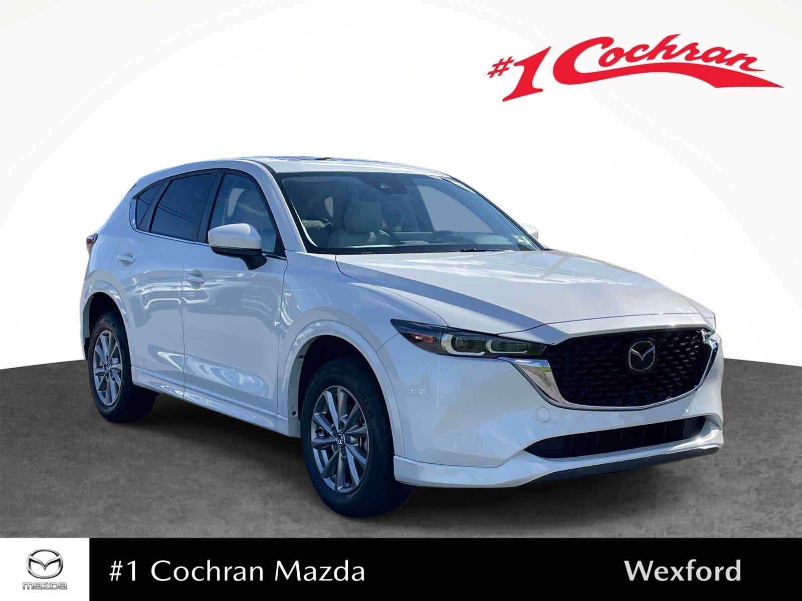 2024 Mazda CX-5 2.5 S Preferred Package Rhodium White Metallic at Bud's Auto Sales