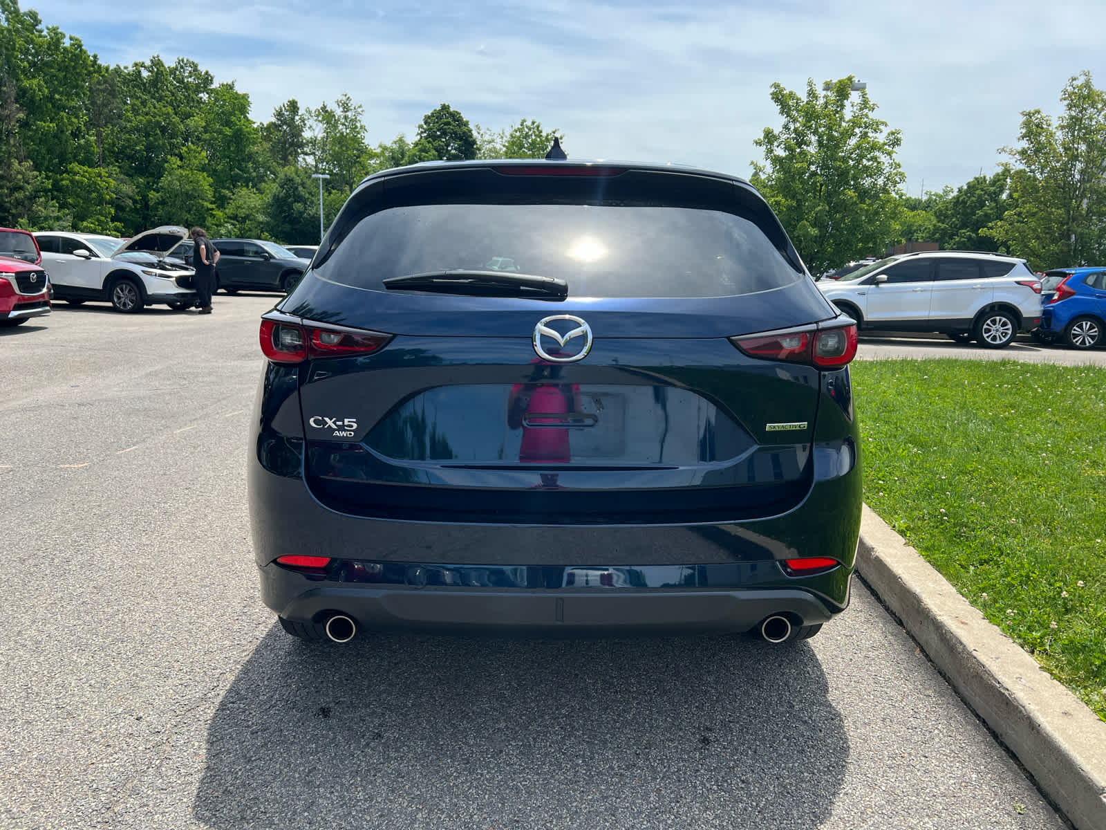 2024 Mazda CX-5 2.5 S Preferred Package Deep Crystal Blue Mica at Cochran Mazda