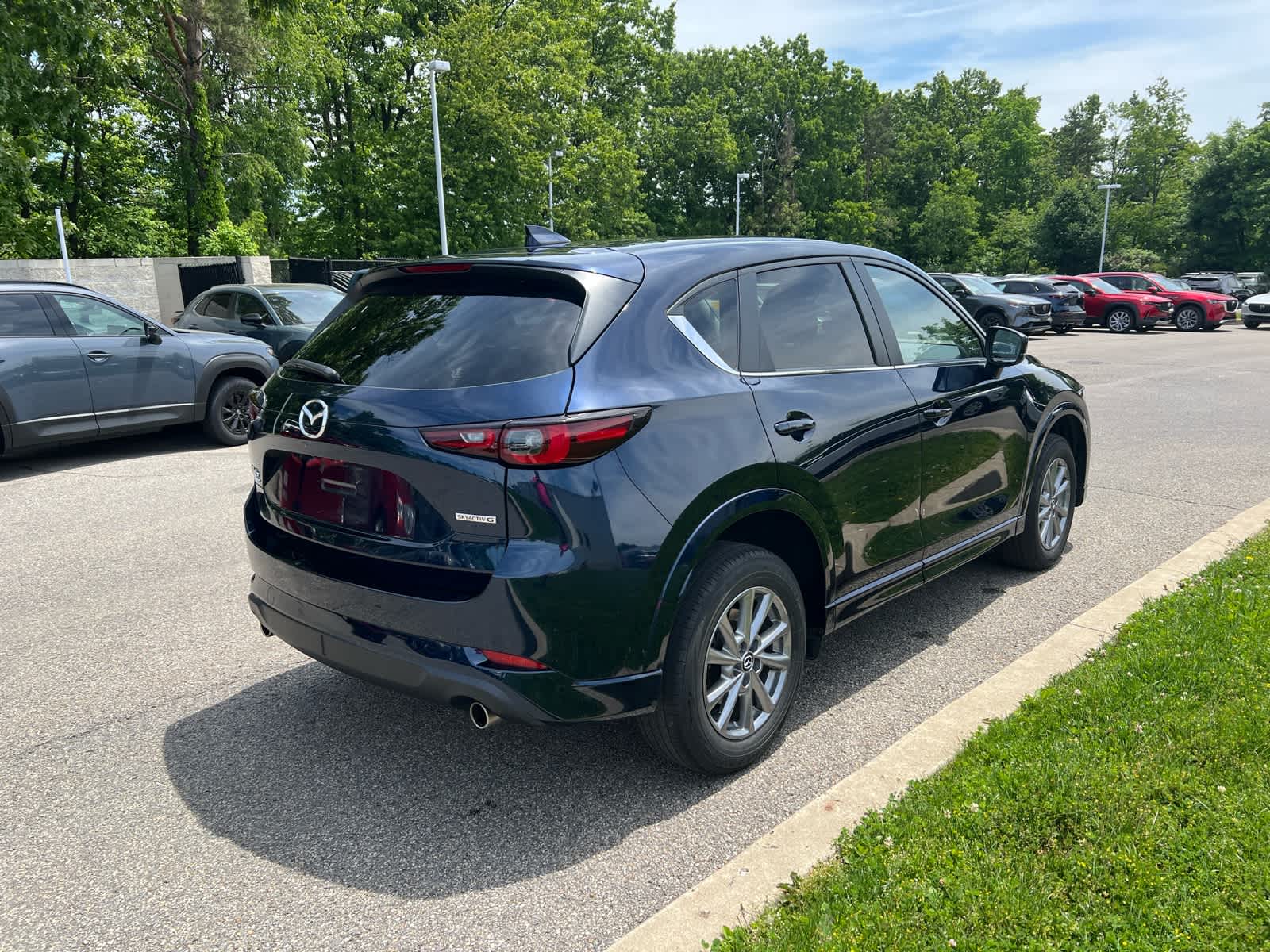 2024 Mazda CX-5 2.5 S Preferred Package Deep Crystal Blue Mica at Cochran Mazda