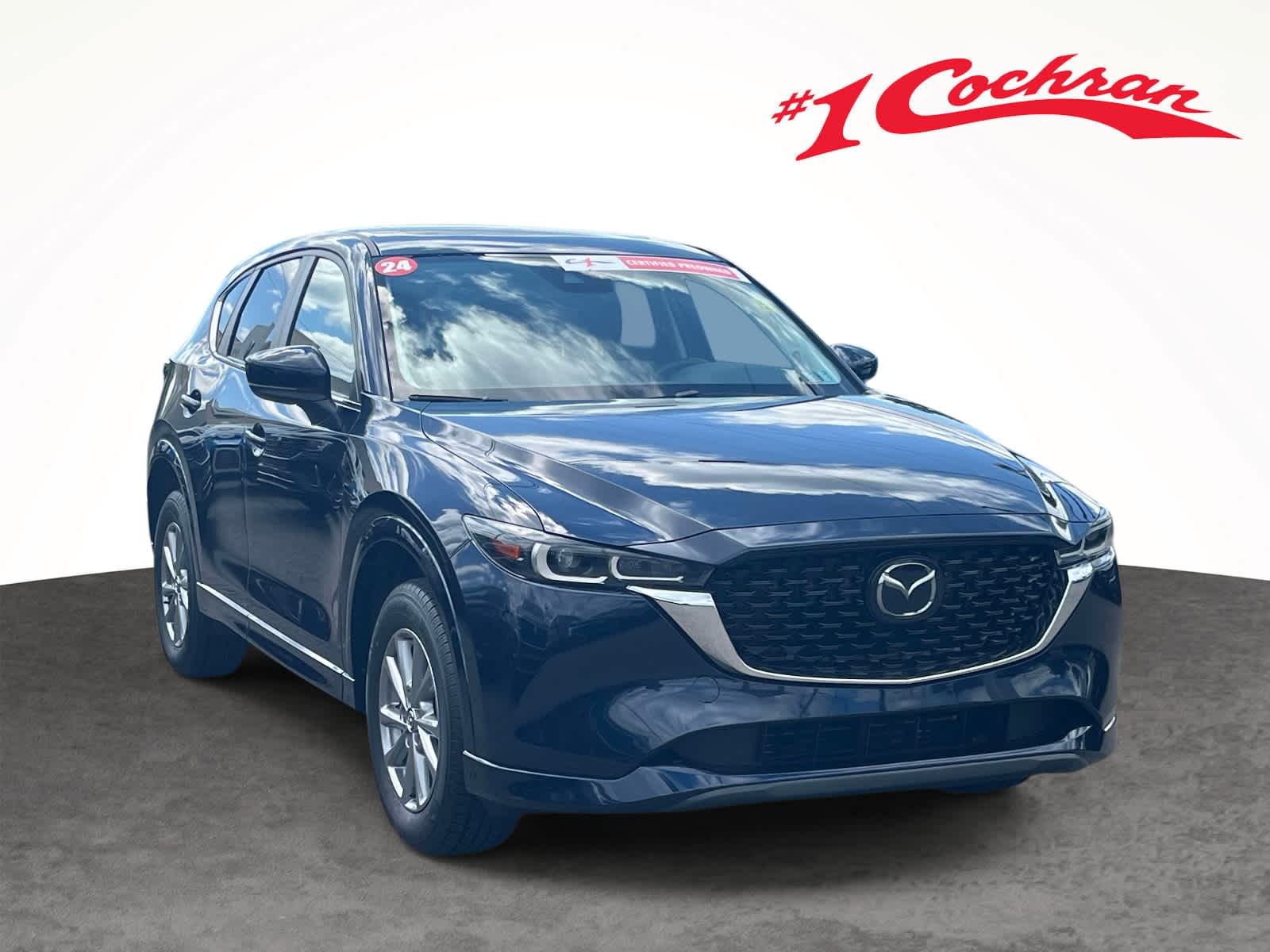 2024 Mazda CX-5 2.5 S Preferred Package Deep Crystal Blue Mica at Bud's Auto Sales