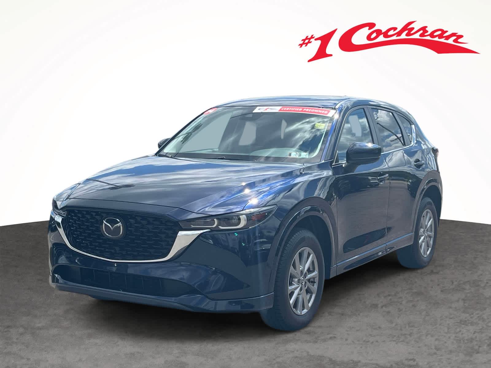 2024 Mazda CX-5 2.5 S Preferred Package Deep Crystal Blue Mica at Bud's Auto Sales