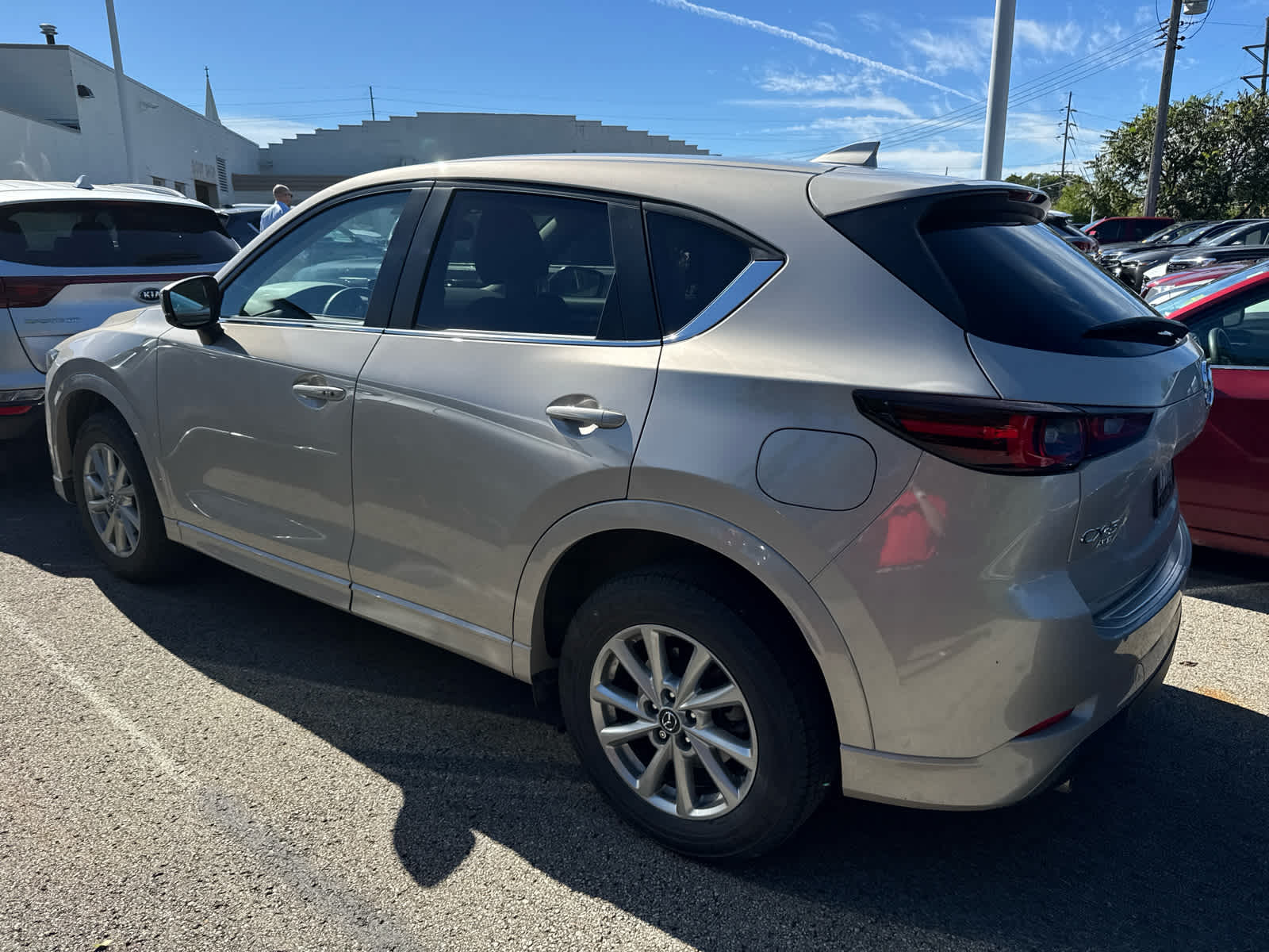 2024 Mazda CX-5 2.5 S Preferred Package Platinum Quartz Metallic at Cochran Mazda