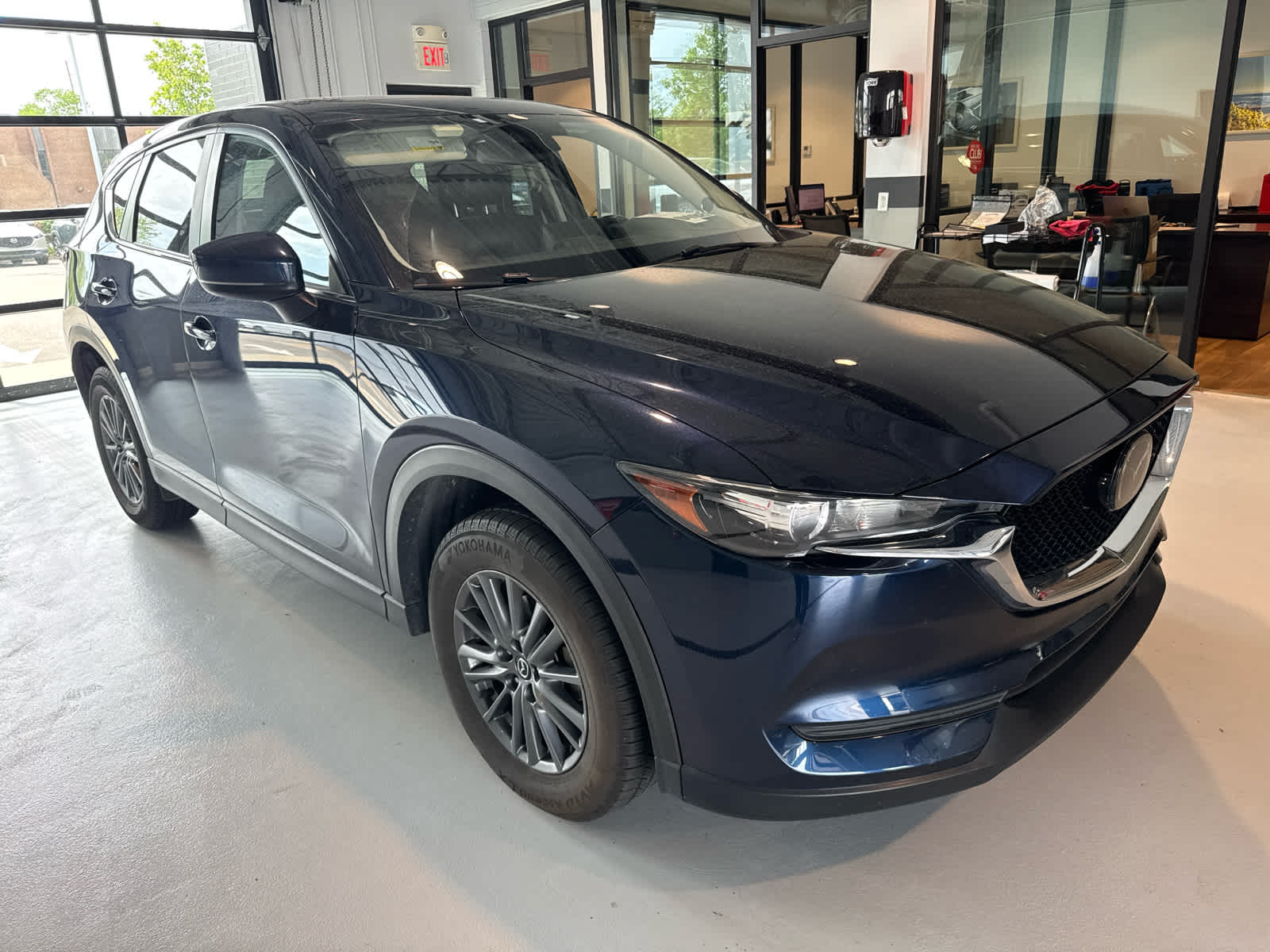 2021 Mazda CX-5 Touring Deep Crystal Blue Mica at Joe Ball GMC