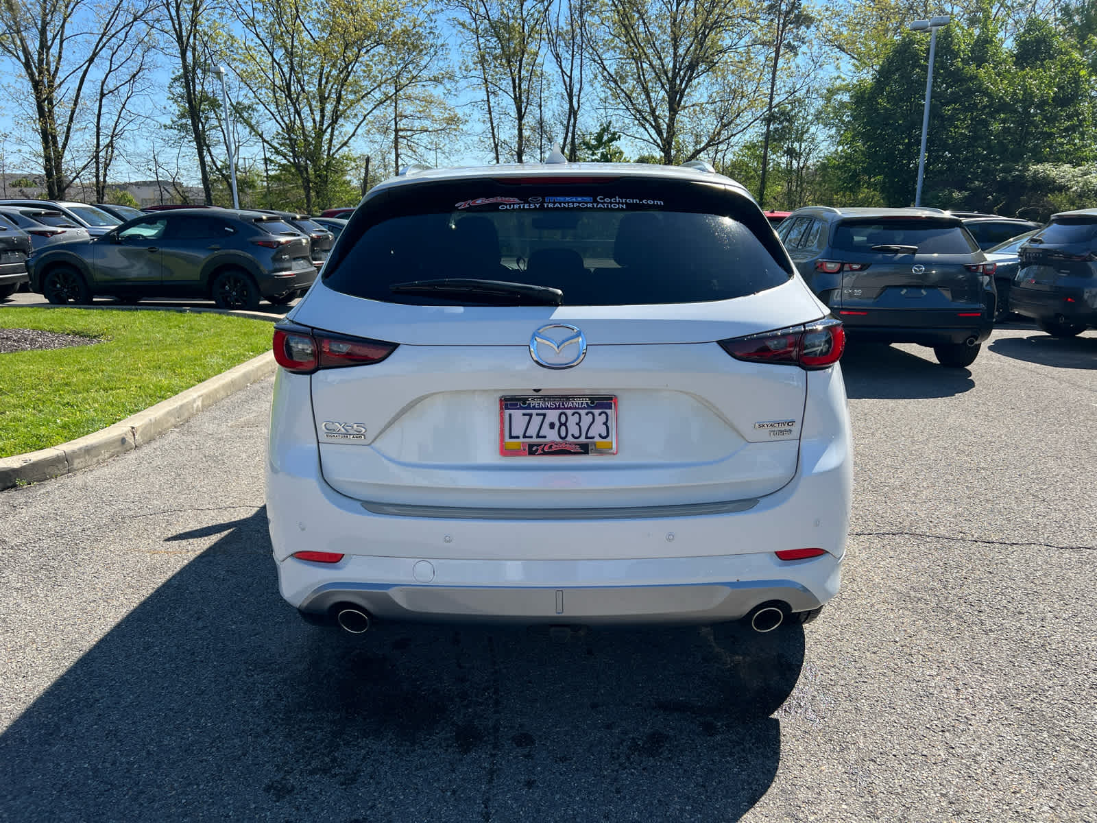 2025 Mazda CX-5 2.5 Turbo Signature Rhodium White Metallic at Diehl Automotive