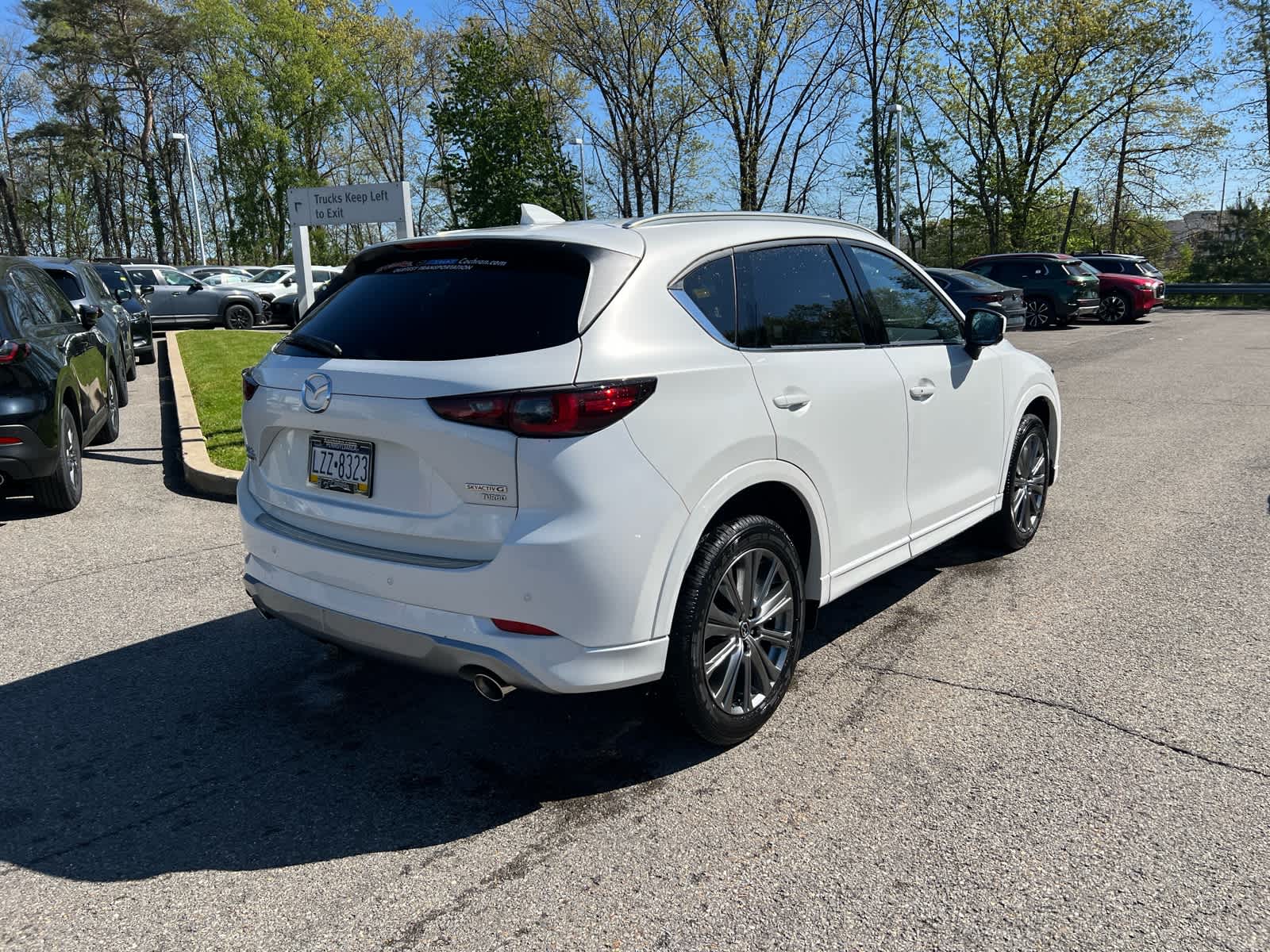 2025 Mazda CX-5 2.5 Turbo Signature Rhodium White Metallic at Diehl Automotive