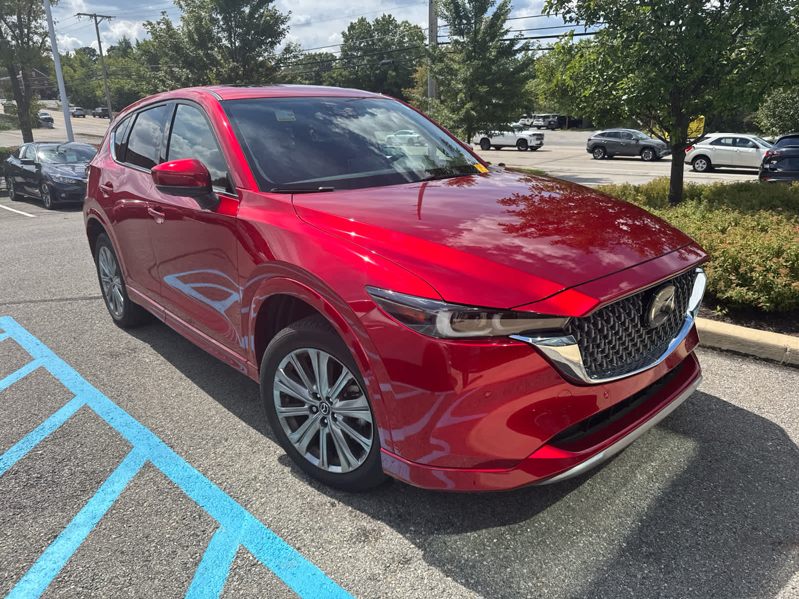 2024 Mazda CX-5 2.5 Turbo Signature Soul Red Crystal Metallic at Bud's Auto Sales
