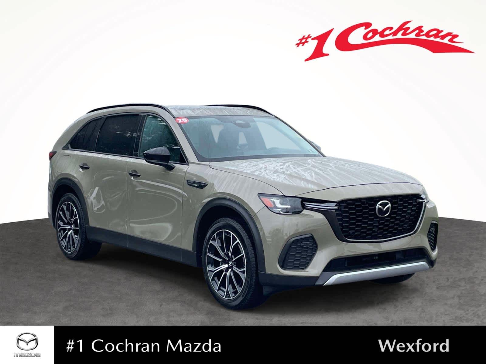 2025 Mazda CX-70 PHEV Premium Package Zircon Sand Metallic at Cochran Mazda