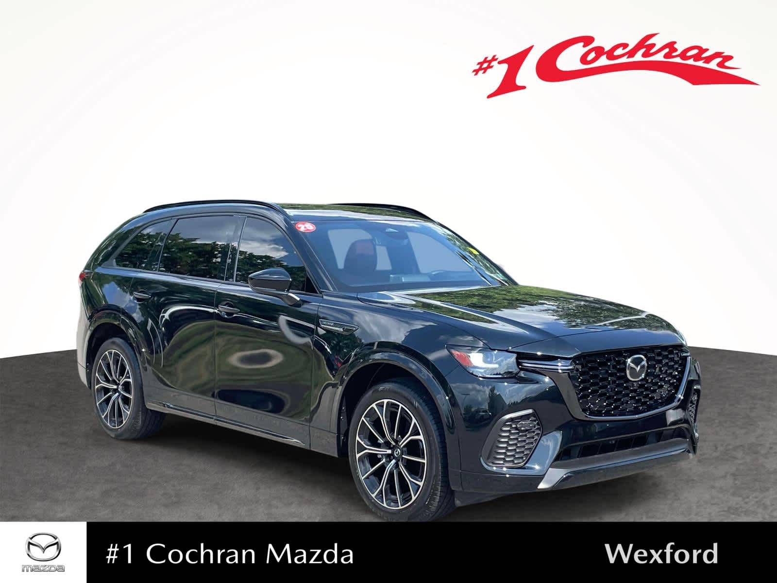 2025 Mazda CX-70 3.3 Turbo S Premium Package Jet Black Mica at Cochran Mazda