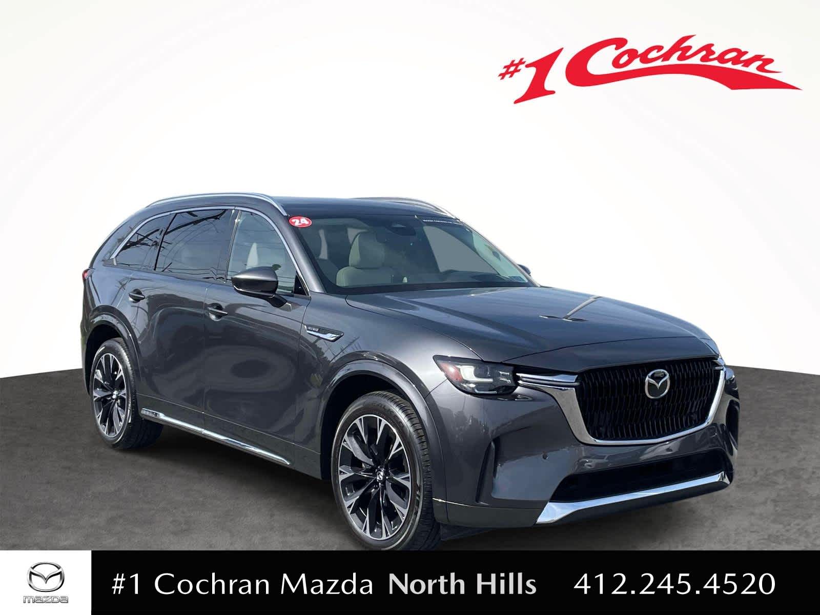 2024 Mazda CX-90 3.3 Turbo S Premium Plus Machine Gray Metallic at Cochran Mazda