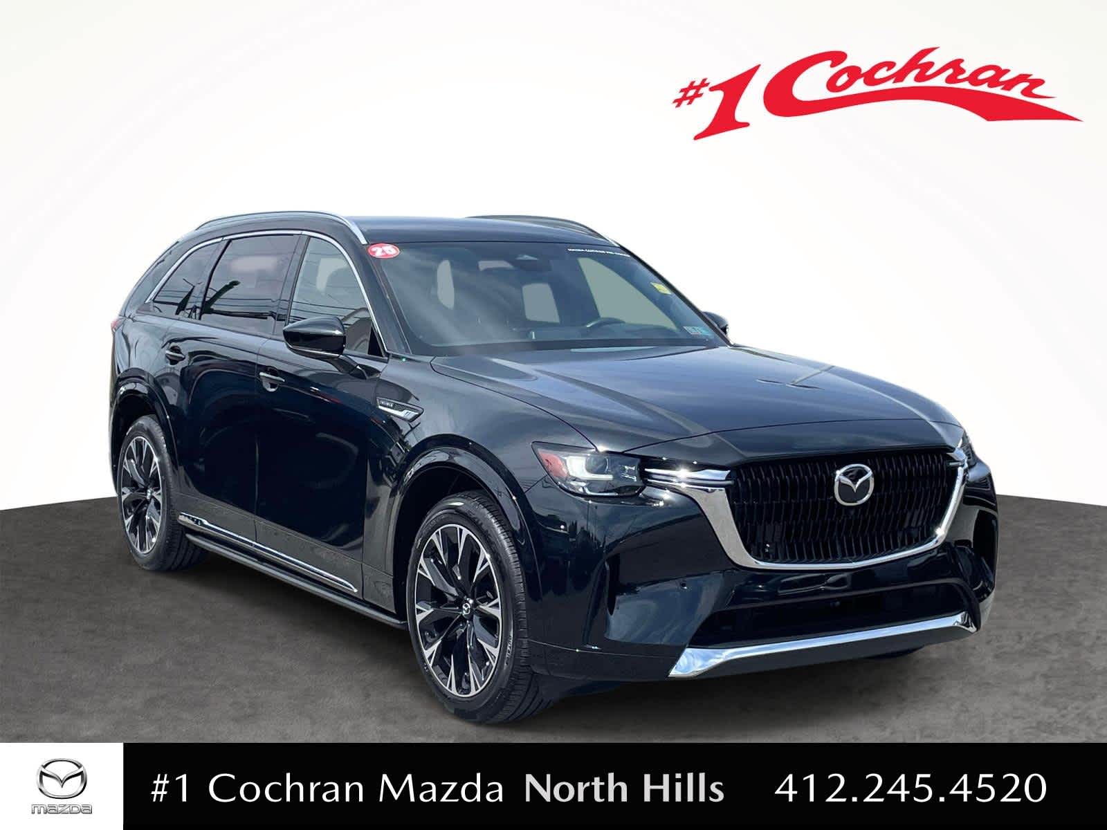 2025 Mazda CX-90 S Premium Plus Package Jet Black Mica at Baglier Buick GMC Mazda