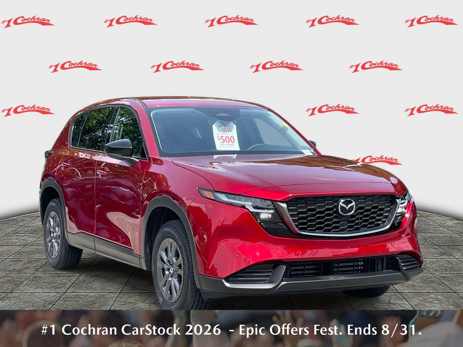 2026 Mazda CX-5 2.5 S Select Soul Red Crystal Metallic at Cochran Mazda