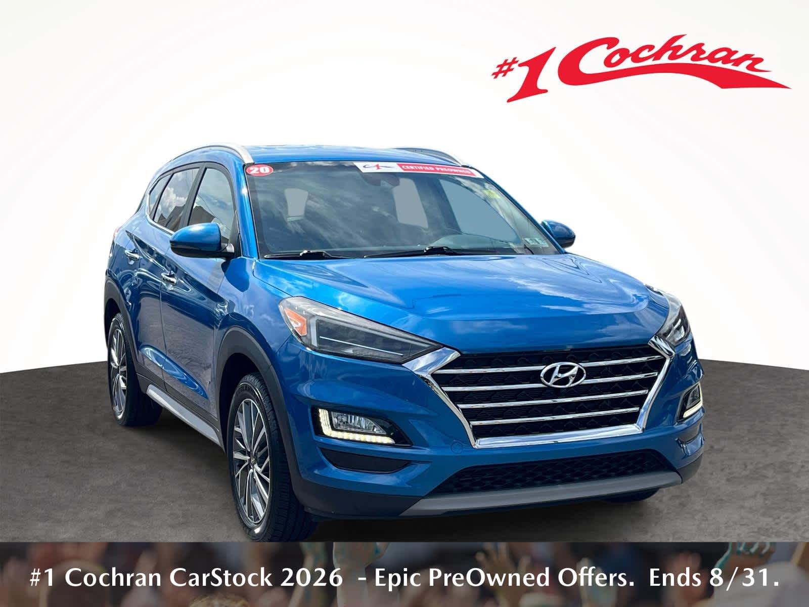 2020 Hyundai Tucson Limited Aqua Blue at Rick Weaver Chevrolet