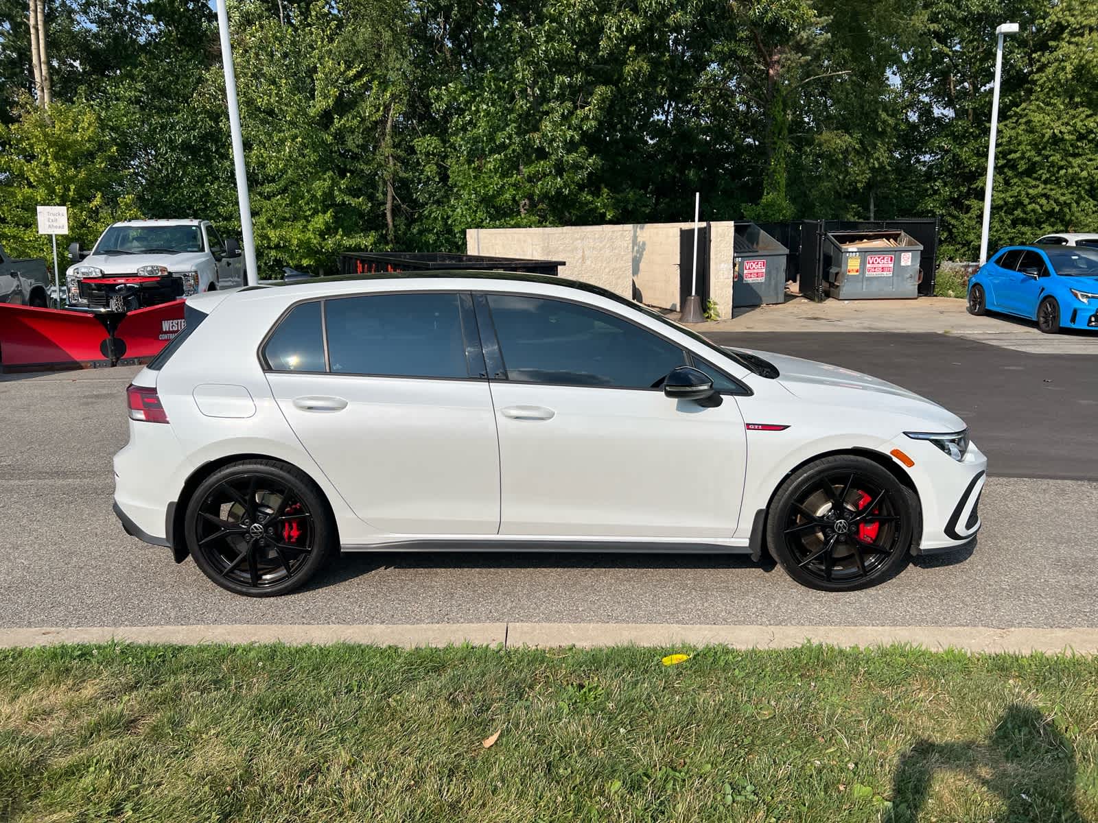 2024 Volkswagen Golf GTI 380 SE Opal White Pearl w/ Black Roof at Cochran Mazda