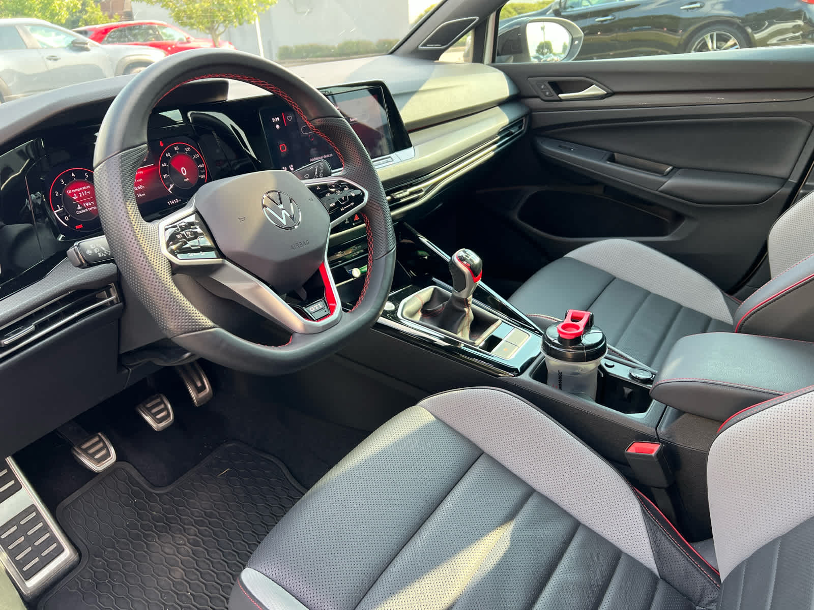 2024 Volkswagen Golf GTI 380 SE Opal White Pearl w/ Black Roof at Cochran Mazda
