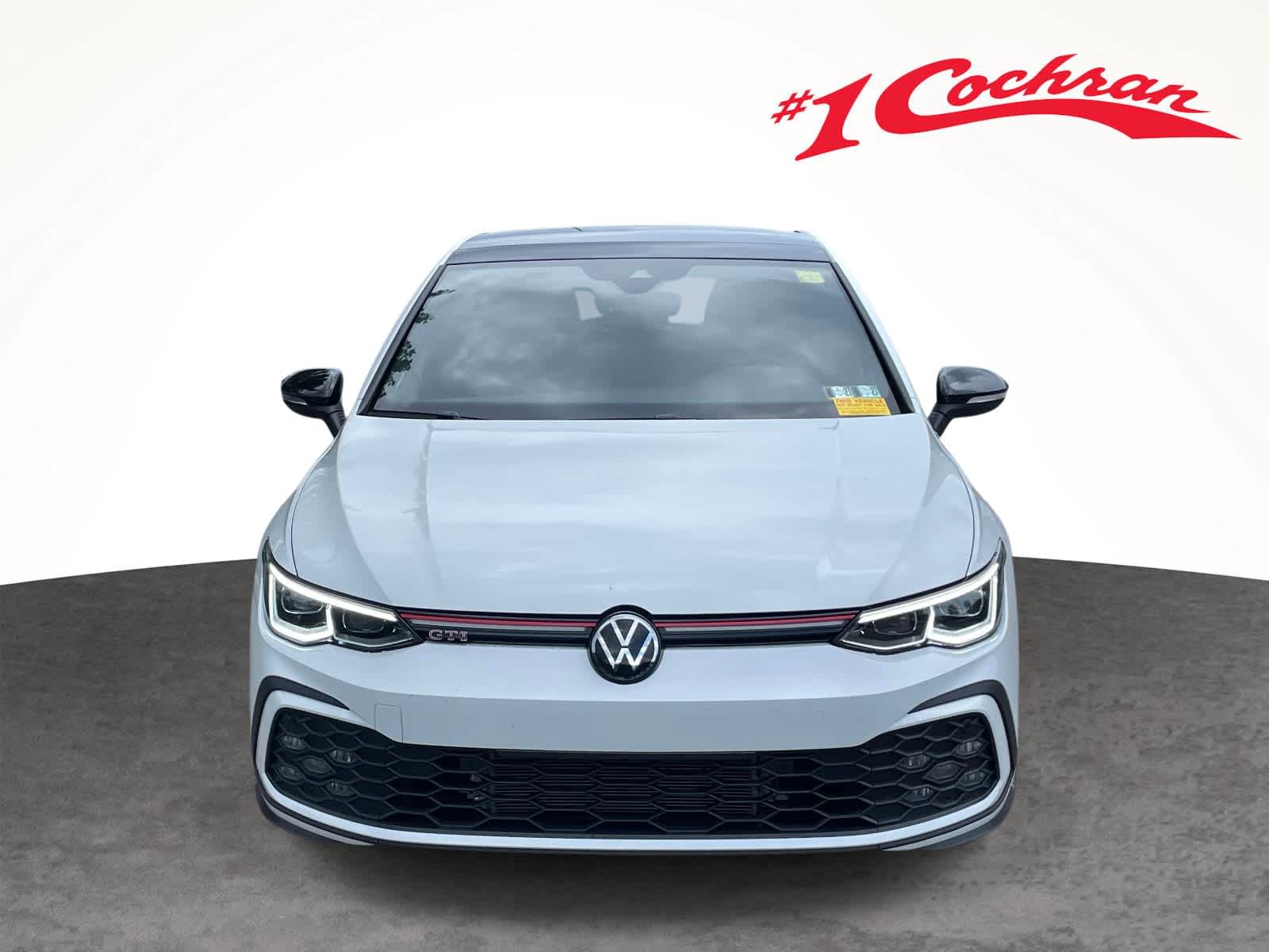 2024 Volkswagen Golf GTI 380 SE Opal White Pearl w/ Black Roof at Cochran Mazda