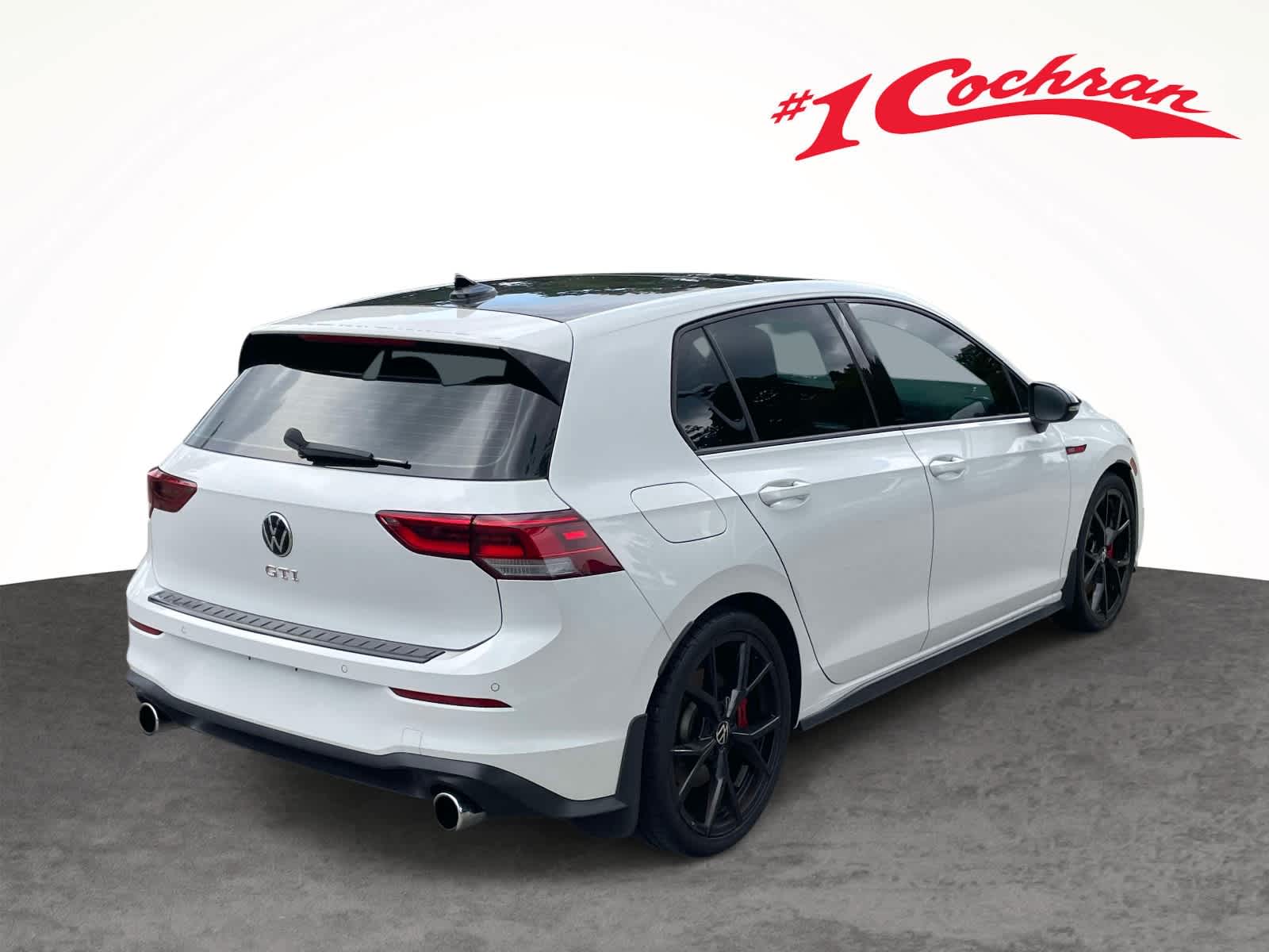 2024 Volkswagen Golf GTI 380 SE Opal White Pearl w/ Black Roof at Cochran Mazda