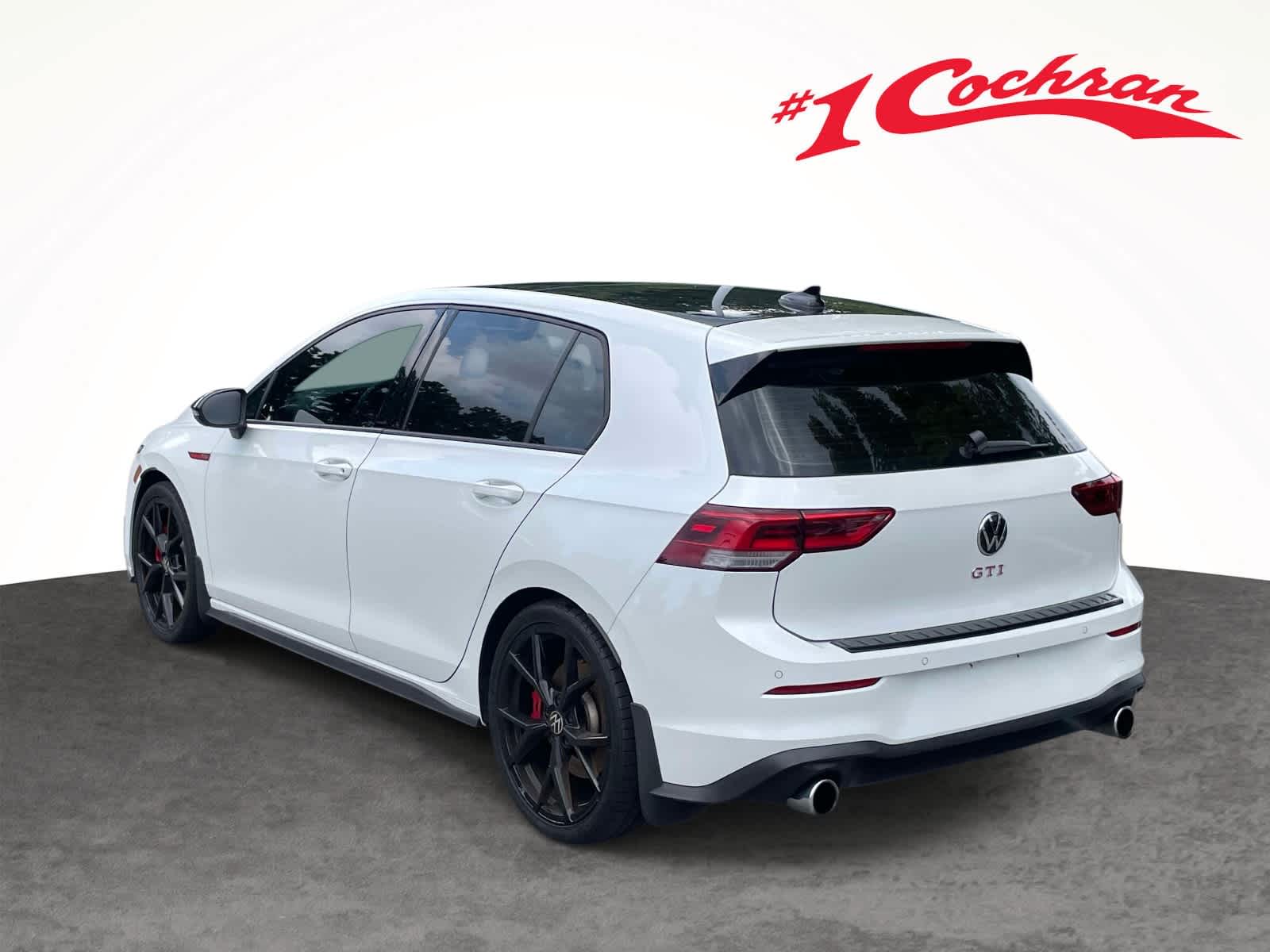 2024 Volkswagen Golf GTI 380 SE Opal White Pearl w/ Black Roof at Cochran Mazda