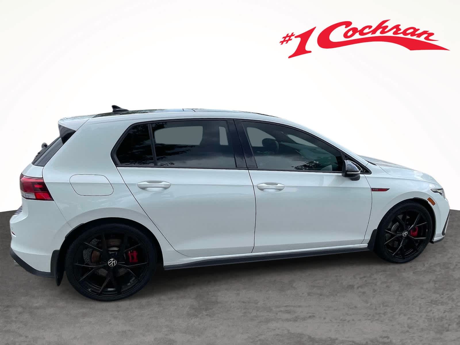 2024 Volkswagen Golf GTI 380 SE Opal White Pearl w/ Black Roof at Cochran Mazda