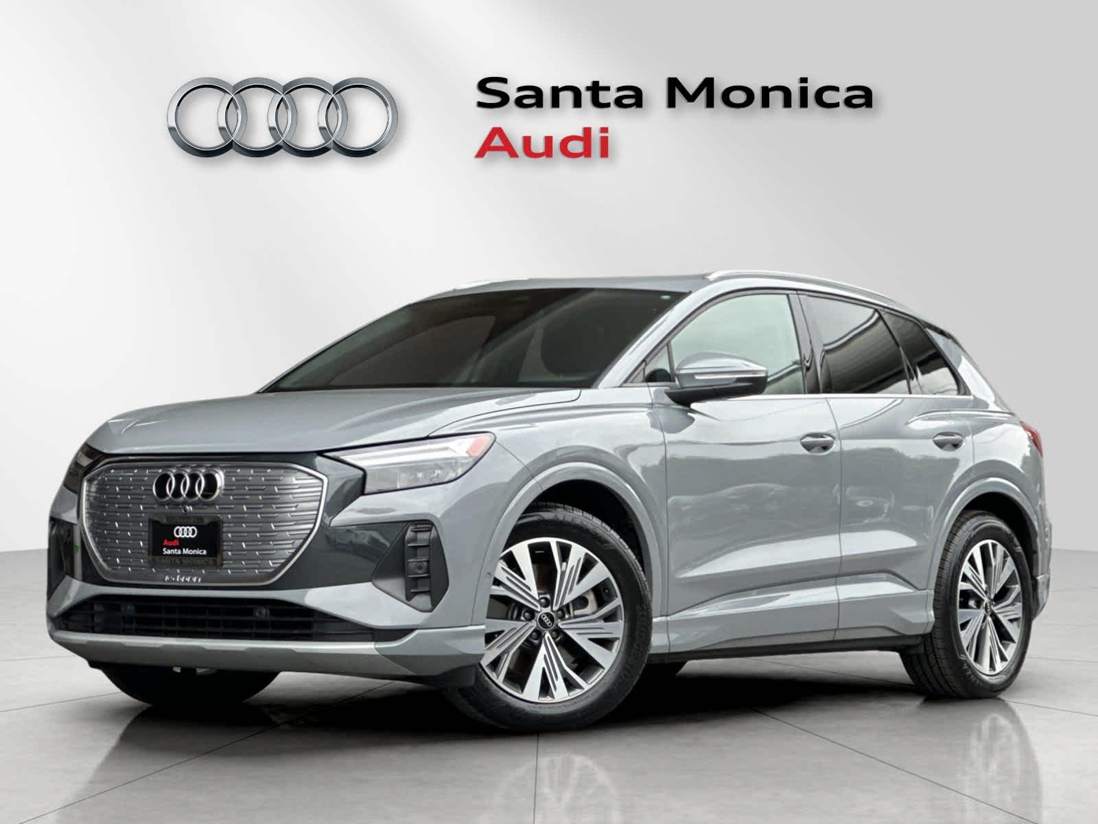Pebble Gray 2023 Audi Q4 e-tron Premium Plus 40 SUV / Crossover Rear-Wheel Drive 1-Speed Automatic