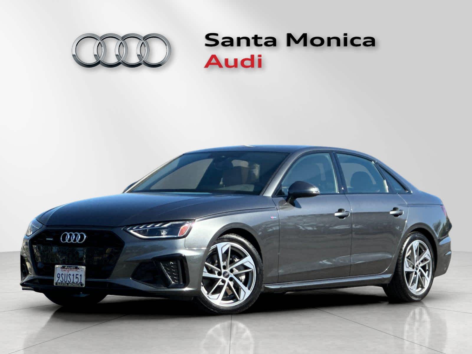 Gray 2025 Audi A4 quattro Premium S Line 45 TFSI Sedan All-Wheel Drive 7-Speed Automatic