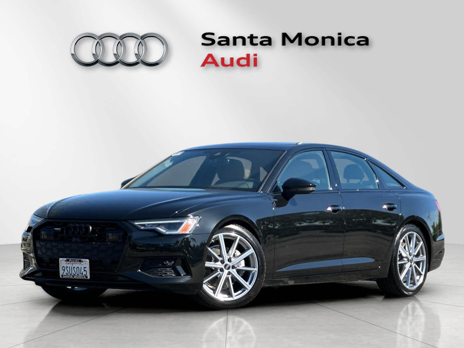 Black 2025 Audi A6 quattro Premium Plus 45 TFSI Sedan All-Wheel Drive 7-Speed Automatic