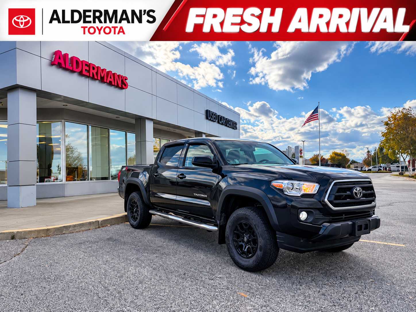 Black 2023 Toyota Tacoma Pickup Truck Four-Wheel Drive Automatic