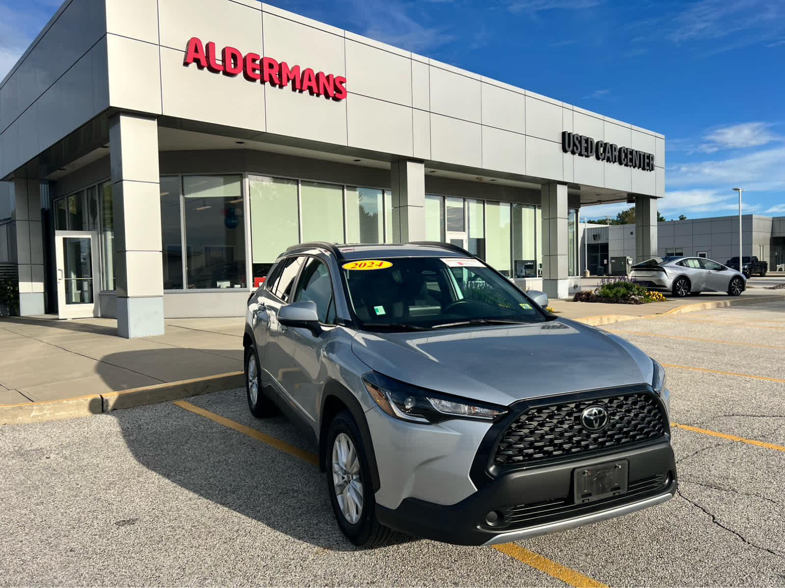 Sonic Silver 2024 Toyota Corolla Cross SUV / Crossover All-Wheel Drive Continuously Variable Transmission