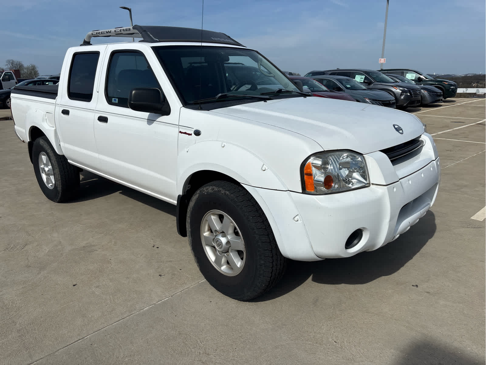 WHI/White 2004 Nissan Frontier 4 Dr SC Supercharged 4WD Crew Cab SB Pickup Truck Four-Wheel Drive 4-Speed Automatic