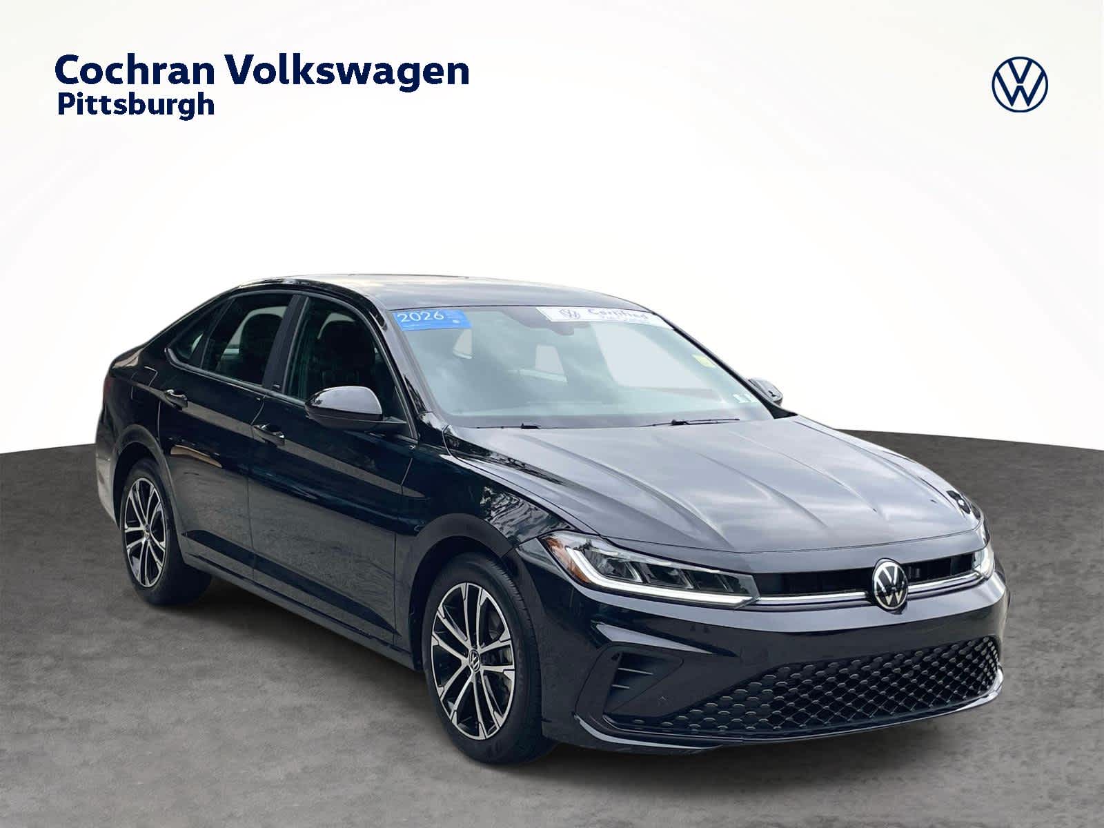 Deep Black Pearl 2026 Volkswagen Jetta Sedan Front-Wheel Drive 8-Speed Automatic