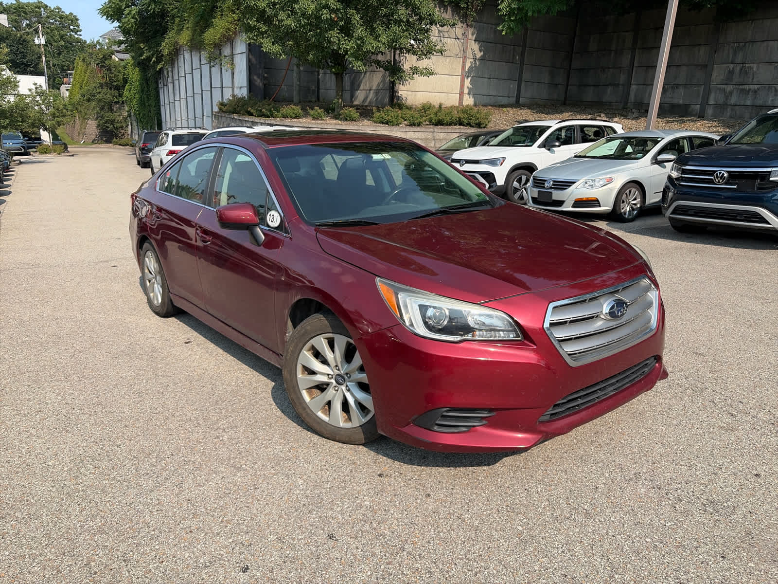 Venetian Red Pearl 2017 Subaru Legacy Sedan All-Wheel Drive Continuously Variable Transmission