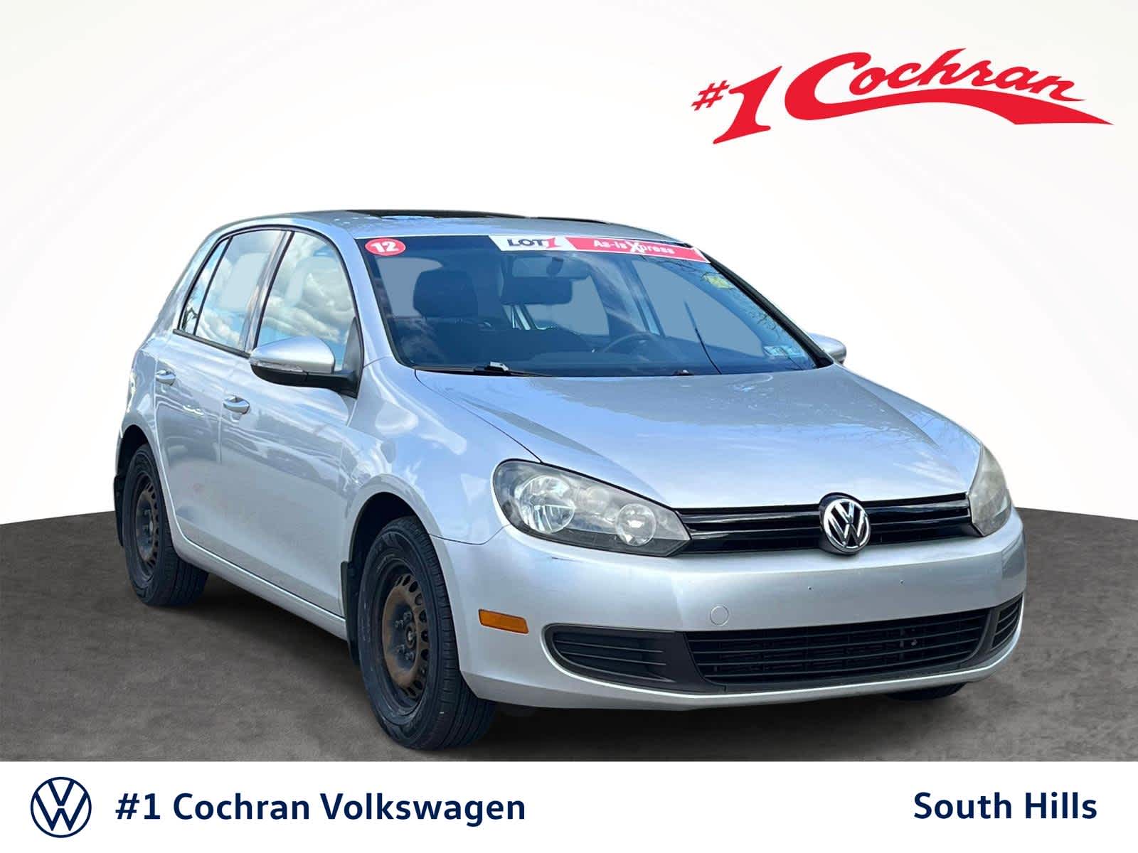 Reflex Silver Metallic 2012 Volkswagen Golf 2.5L Hatchback Front-Wheel Drive 6-Speed Automatic