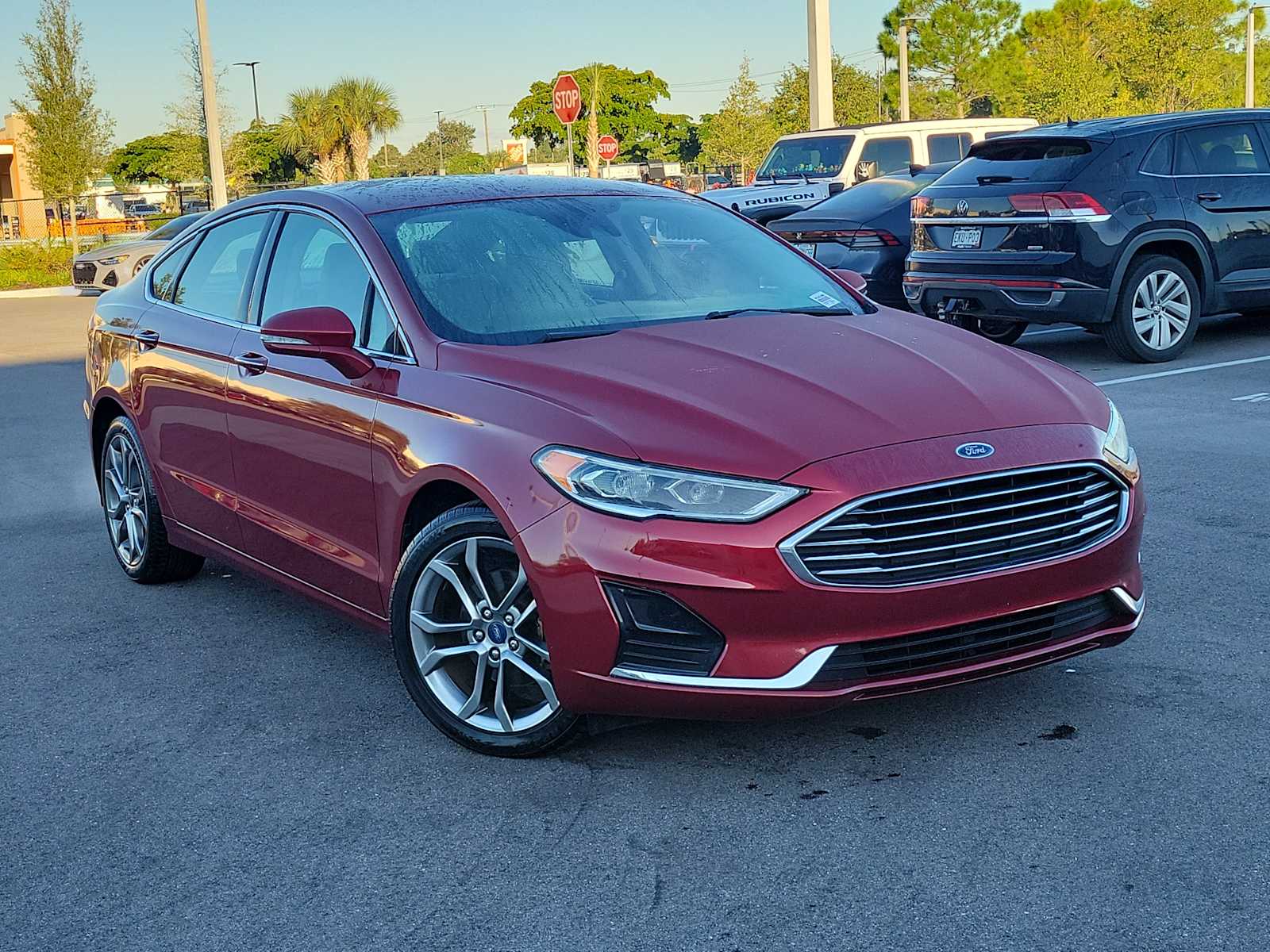 Ruby Red Metallic Tinted Clearcoat 2019 Ford Fusion Sedan Front-Wheel Drive 6-Speed Automatic