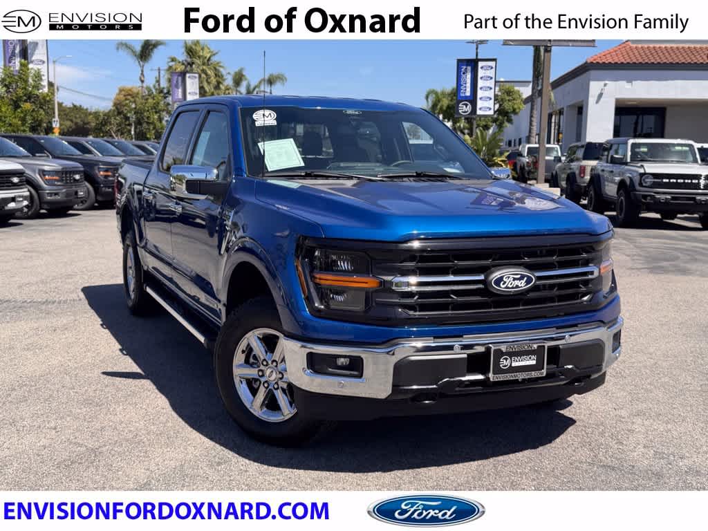 Blue Metallic 2025 Ford F-150 Pickup Truck Four-Wheel Drive Automatic