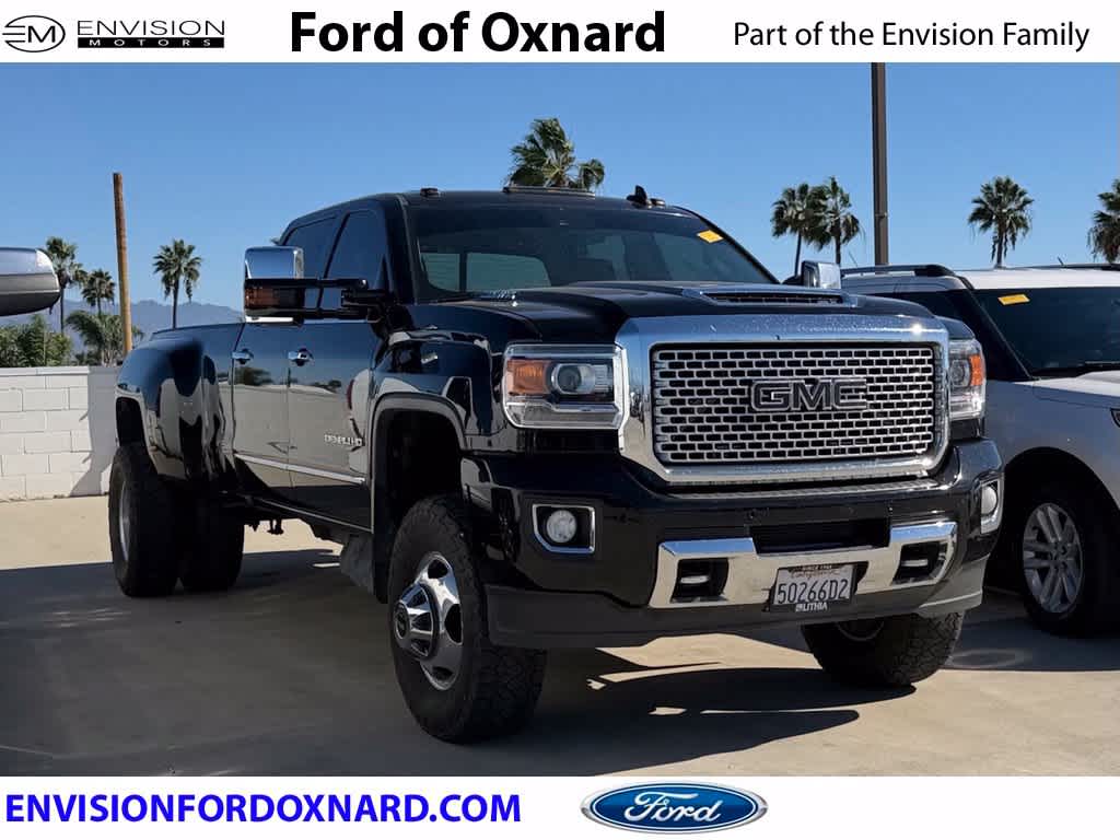 Onyx Black 2017 GMC Sierra 3500HD Pickup Truck Four-Wheel Drive 6-Speed Automatic
