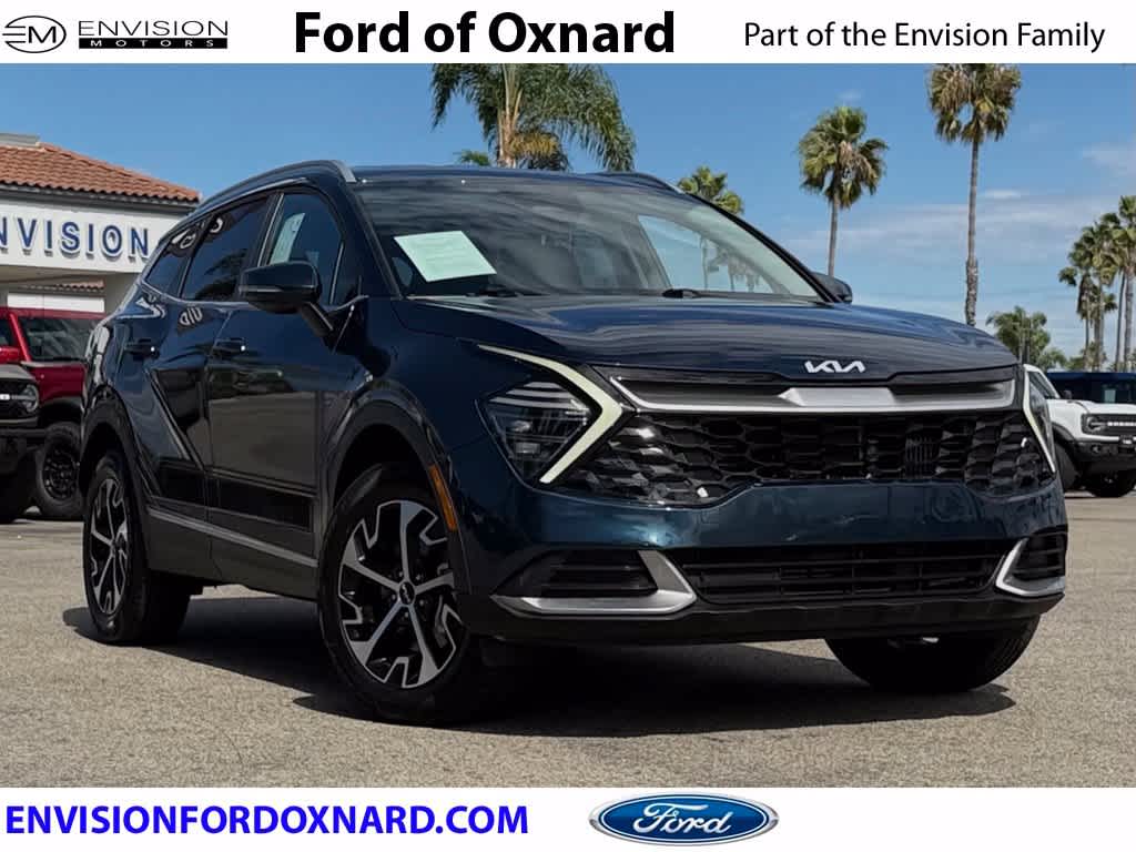 Blue 2025 Kia Sportage Hybrid SUV / Crossover All-Wheel Drive 6-Speed Automatic