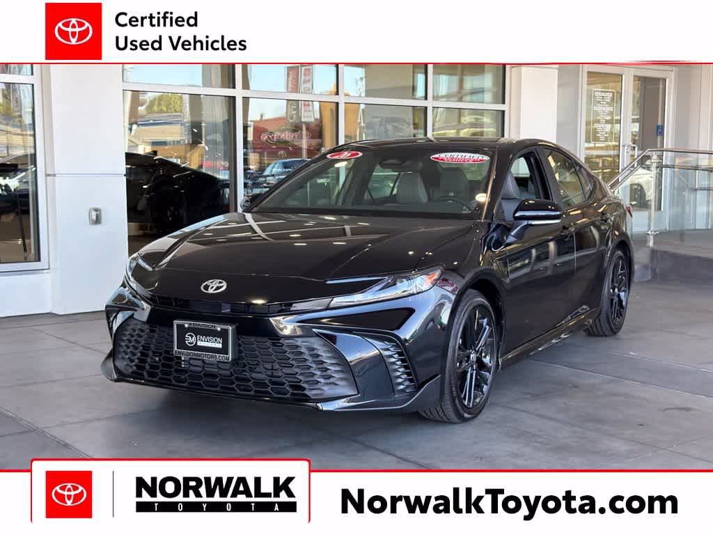 Midnight Black Metallic 2026 Toyota Camry Sedan Front-Wheel Drive Continuously Variable Transmission