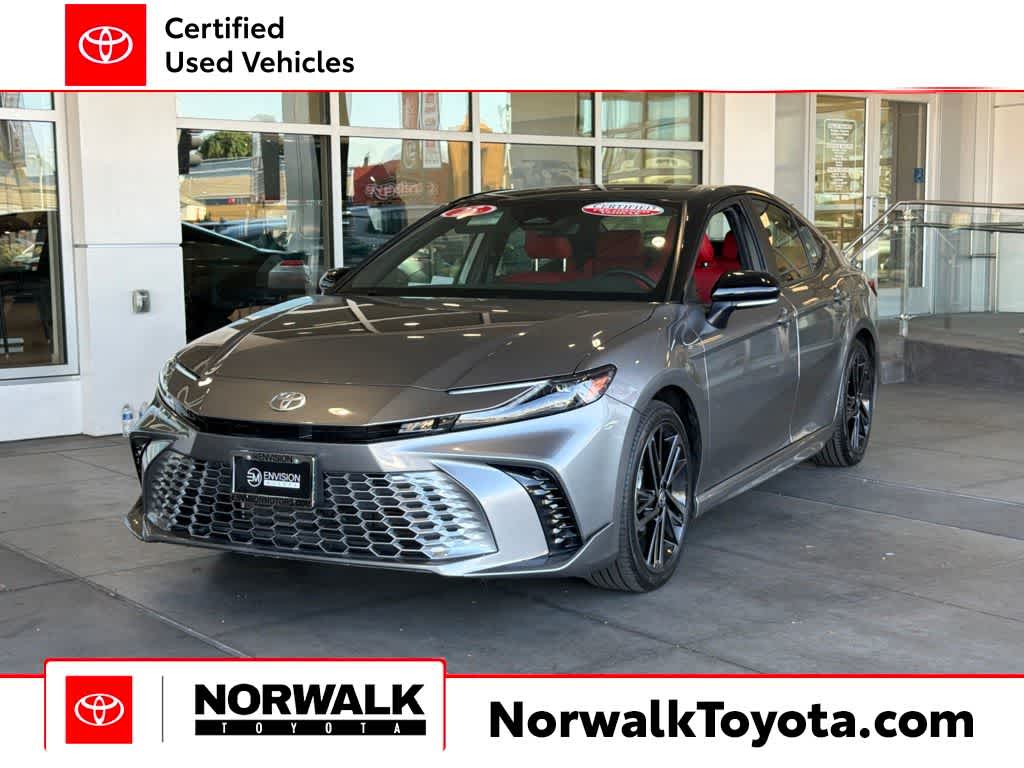 Heavy Metal/Midnight Black Metallic 2025 Toyota Camry Sedan Front-Wheel Drive Continuously Variable Transmission