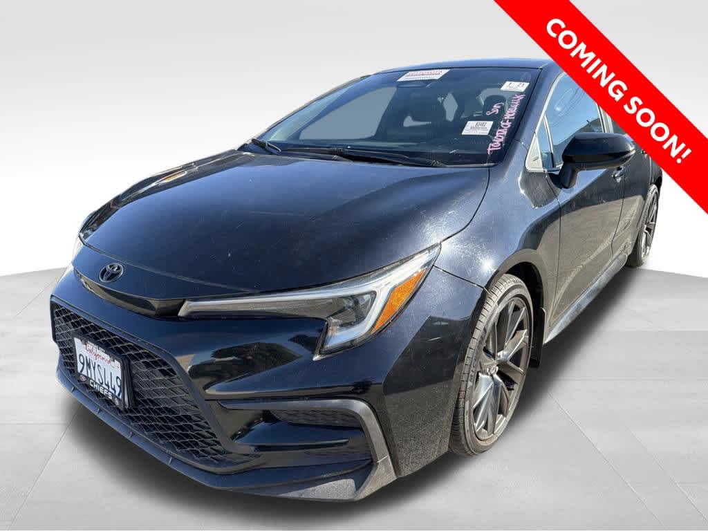 Midnight Black Metallic 2024 Toyota Corolla Sedan Front-Wheel Drive Continuously Variable Transmission