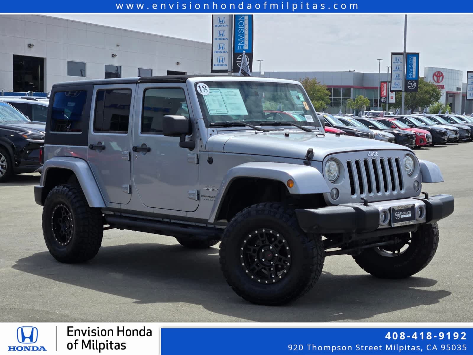 Billet Silver Metallic Clearcoat 2018 Jeep Wrangler SUV / Crossover Four-Wheel Drive 5-Speed Automatic