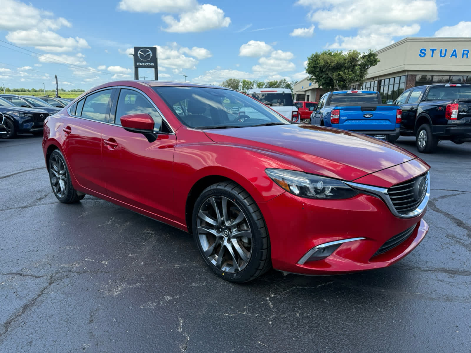 Soul Red Metallic 2017 Mazda MAZDA6 Sedan Front-Wheel Drive 6-Speed Automatic