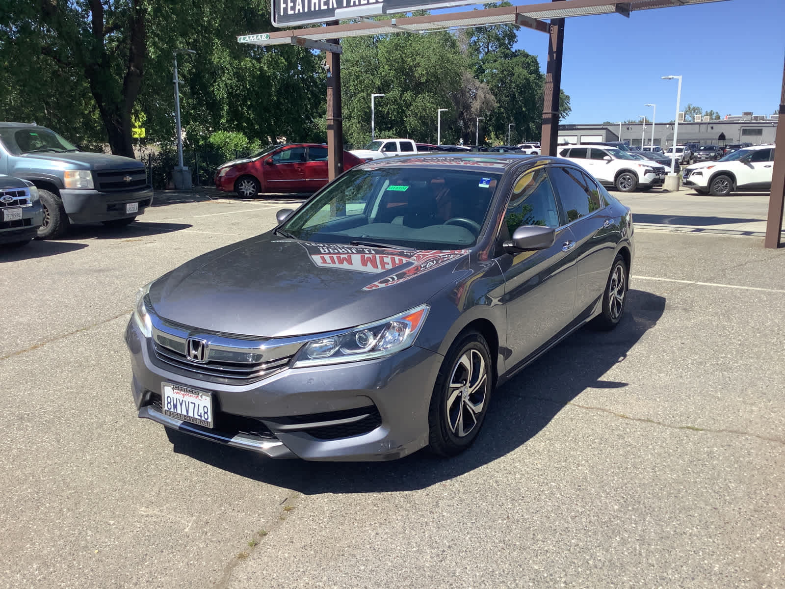 Gray 2017 Honda Accord LX FWD Sedan Front-Wheel Drive Continuously Variable Transmission