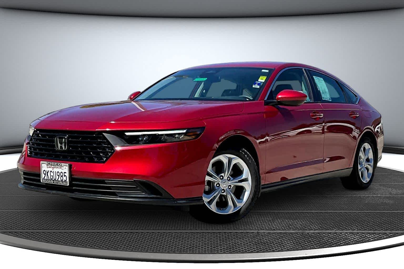 Radiant Red Metallic 2024 Honda Accord LX FWD Sedan Front-Wheel Drive Continuously Variable Transmission